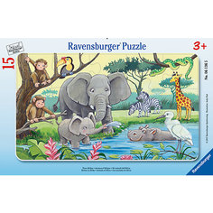 Пазл "Африканские животные" 15 шт Ravensburger