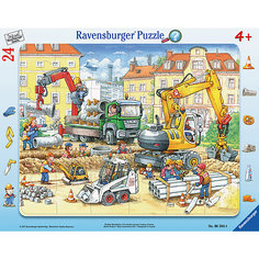 Пазл "Строители за работой" 24 шт Ravensburger
