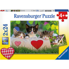 Пазл «Котята отдыхают» 2х24шт Ravensburger