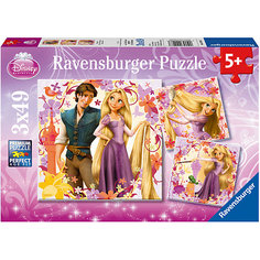 Пазл «Рапунцель» 3х49шт # Ravensburger