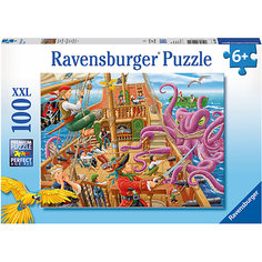 Пазл "Битва с осьминогом" XXL 100 шт Ravensburger