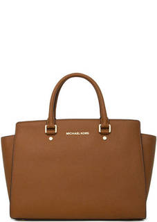 Кожаная сумка с короткими ручками Michael Michael Kors