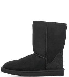 Черные замшевые зимние сапоги UGG Australia