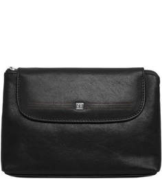 Кожаная косметичка с откидным клапаном Sergio Belotti