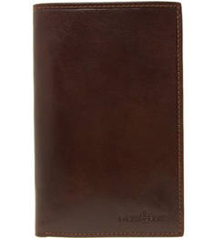 Коричневое портмоне из натуральной кожи Gianni Conti