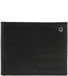 Черное портмоне из натуральной кожи Gianni Conti