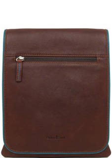 Кожаная сумка через плечо с откидным клапаном Gianni Conti