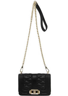 Черная кожаная сумка через плечо Rebecca Minkoff