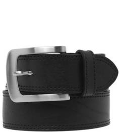 Черный кожаный ремень Sergio Belotti