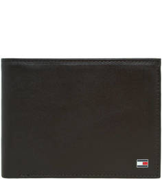 Коричневое портмоне из натуральной кожи Tommy Hilfiger