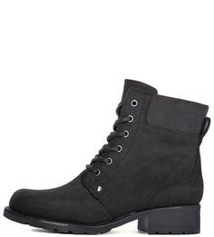 Черные утепленные ботинки Clarks