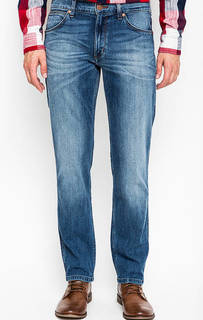 Зауженные синие джинсы с застежкой на молнию и болт Wrangler