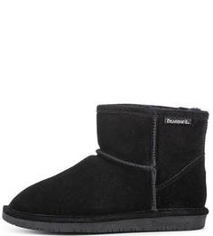 Теплые черные полусапоги Bearpaw