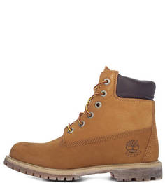 Бежевые ботинки из нубука Timberland