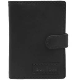 Черная кожаная обложка для паспорта и автодокументов Gianni Conti