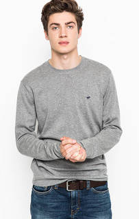 Серый хлопковый джемпер Mustang