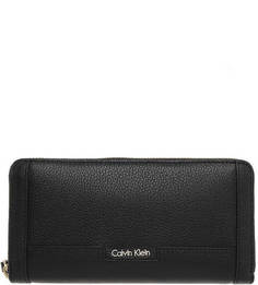 Кожаный кошелек с четырьмя отделами для купюр Calvin Klein Jeans