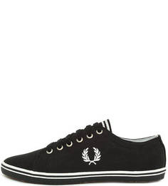 Текстильные кеды с логотипом бренда Fred Perry