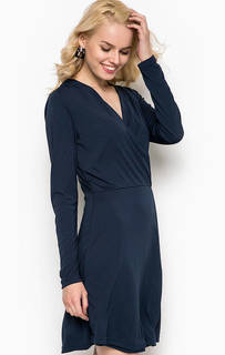 Приталенное синее платье Vero Moda