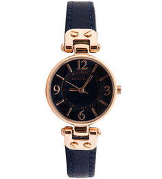 Часы с синим кожаным браслетом Anne Klein