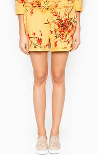 Желтые шорты из хлопка Kocca
