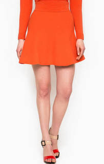 Короткая юбка оранжевого цвета Guess