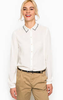 Рубашка с декором на воротнике Maison Scotch