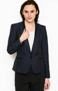 Синий пиджак из хлопка Trussardi Jeans