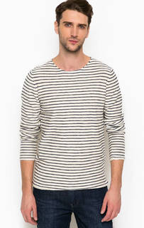 Хлопковый джемпер в полоску Tom Tailor Denim