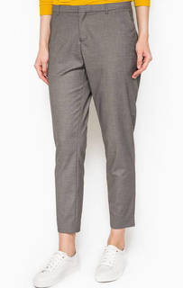 Укороченные серые брюки Maison Scotch