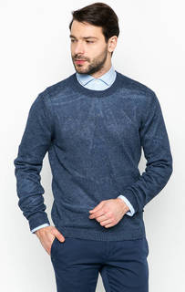 Льняной джемпер с круглым вырезом Strellson