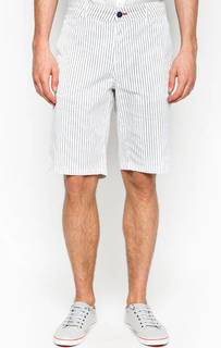 Белые хлопковые шорты в полоску Gaudi