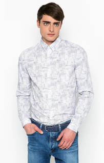 Хлопковая рубашка с длинными рукавами Drykorn