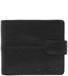 Черное кожаное портмоне Gianni Conti