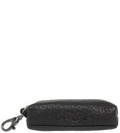 Черная кожаная ключница на молнии Gianni Conti
