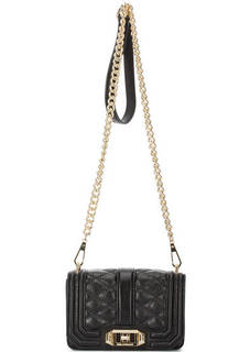 Кожаная сумка на длинной золотистой цепочке Rebecca Minkoff