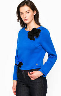 Синий свитшот из вискозы Fornarina