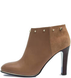 Ботильоны из кожи и замши на молнии Tommy Hilfiger