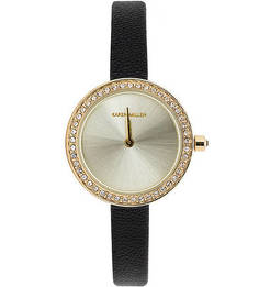 Часы с отделкой кристаллами Swarovski Karen Millen