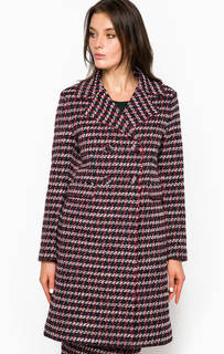 Пальто на кнопках из хлопка и акрила Pinko