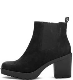 Ботильоны из нубука на устойчивом каблуке Vagabond