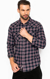 Хлопковая рубашка в клетку Lee