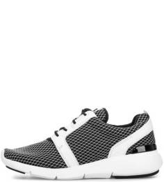 Текстильные кроссовки с кожаными вставками Michael Michael Kors