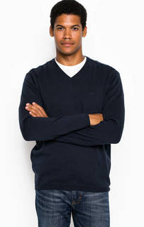 Хлопковый джемпер с треугольным вырезом Mustang