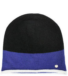 Трехцветная шапка из шерсти Armani Jeans