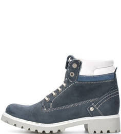 Синие ботинки из нубука Wrangler