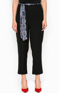 Укороченные черные брюки из полиэстера Miss Sixty