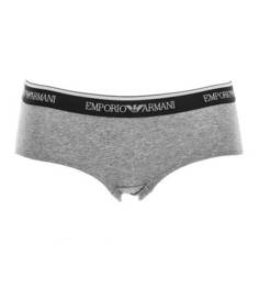Серые хлопковые трусы-шорты Emporio Armani