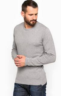 Однотонный серый джемпер из хлопка Diesel