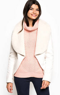 Дубленка из полиэстера и вискозы Glamorous